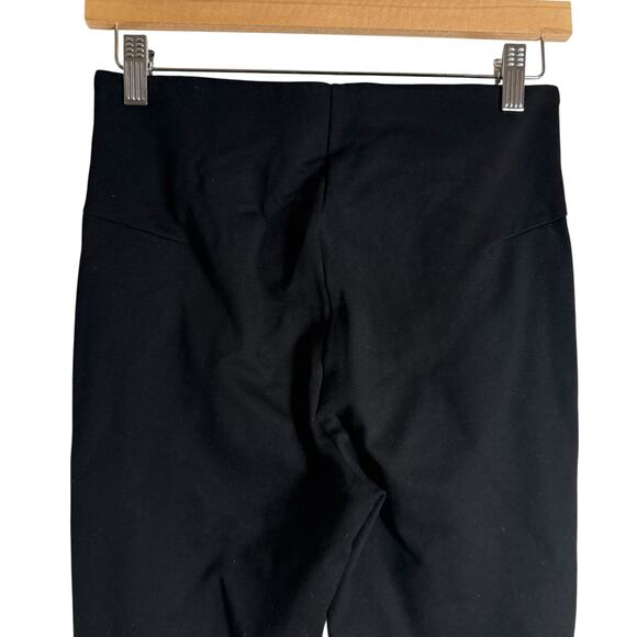 Zara Black Rhinestone Embellished High Rise Pull On Skinny Pants Size Medium - Picture 7 of 10